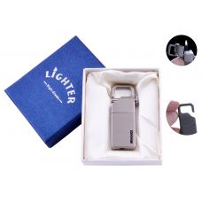 Зажигалкабрелок в подарочной коробке Lighter (Обычное пламя) Silver Зажигалкабрелок в подарочной коробке Lighter (Обычное пламя) Silver