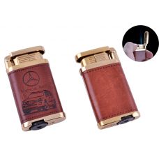 Зажигалка карманная Mercedes-Benz (Острое пламя, кожа) Type A