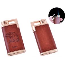 Зажигалка карманная Eagle (Острое пламя, кожа)
