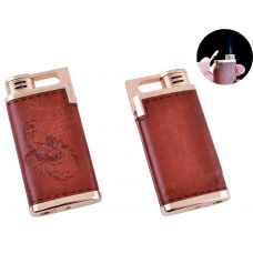 Зажигалка карманная Скорпион (Острое пламя, кожа) Зажигалка карманная Скорпион (Острое пламя, кожа)
