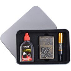 Подарочный набор 3в1: Зажигалка, бензин, мундштук, Classic 4