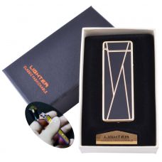 Электроимпульсная зажигалка в подарочной упаковке (Двойная молния, USB) Glaives