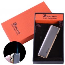 Зажигалка газовая в подарочной упаковке Broad (Острое пламя)  Black