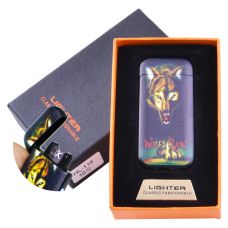 Электроимпульсная зажигалка в подарочной коробке Wolfs Rain