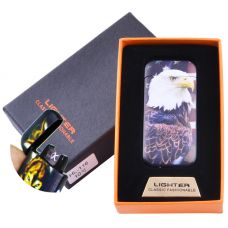Электроимпульсная зажигалка в подарочной коробке Орел Soft Black