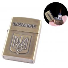 Зажигалка карманная (турбо пламя) Type A Gold