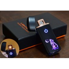 Электрическая USB Зажигалка, Волк Символ, Подарочная