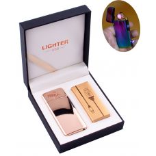 Электроимпульсная зажигалка в подарочной коробке Lighter Premium Stone