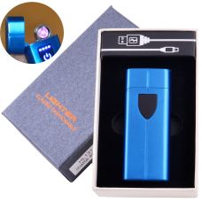 Электроимпульсная зажигалка в подарочной коробке Lighter Twinx Blue