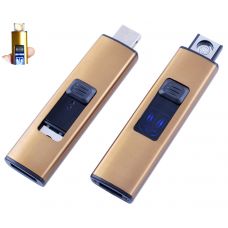 Электрическая Зажигалка, USB Украина, Gold