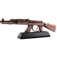 Сувенирная зажигалка на подставке Автомат АК-47 (Турбо пламя) Viktor