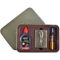 Подарочный набор Sexy 3в1 Зажигалка, бензин, мундштук Type E