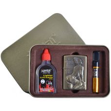 Подарочный набор Sexy 3в1 Зажигалка, бензин, мундштук Type C