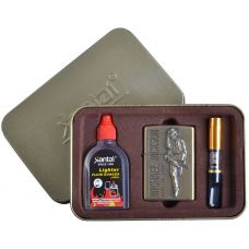 Подарочный набор Michael Jackson 3в1: Зажигалка, бензин, мундштук Type J