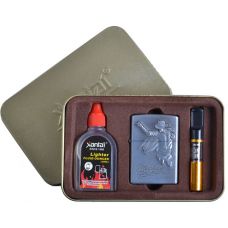 Подарочный набор Michael Jackson 3в1: Зажигалка, бензин, мундштук Type I