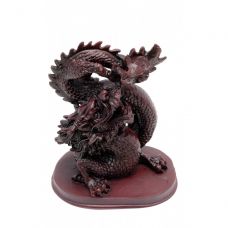 Статуэтка Дракон с хрустальной жемчужиной каменная крошка (16х14 см)