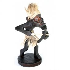 Статуэтка Папуас "Охотник с луком" дерево (7х9х8 см)