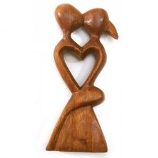 Статуэтка "Влюбленные" дерево (15х8х2.5 см) Б 