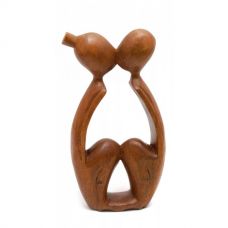 Статуэтка "Влюбленные" дерево Сердце (15х8х2,5 см)