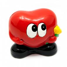 Копилка керамическая "Сердечко с цветами" (9,5х10х7 см) Home Place