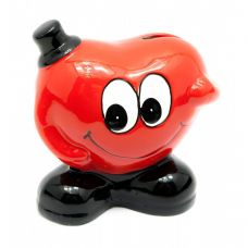 Копилка керамическая "Сердечко в шляпе" (9,5х10х7 см) Home Place