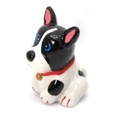 Копилка "Собака" керамика черно-белая (12х9х9 см) Home Place