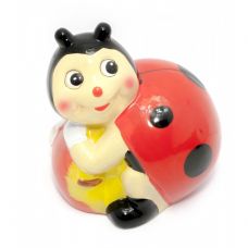 Копилка керамическая "Божья Коровка с Яблоком" (12х9,5х9 см) Home Place