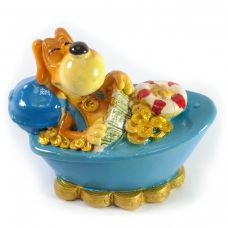 Копилка "Собака" Синяя (8х6,5х5,5 см) Home Place